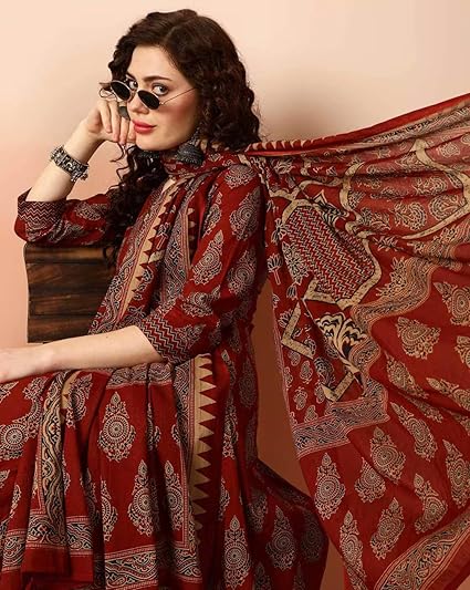 KAYVANA Women’s Printed Kurta and Pant Set with Dupatta